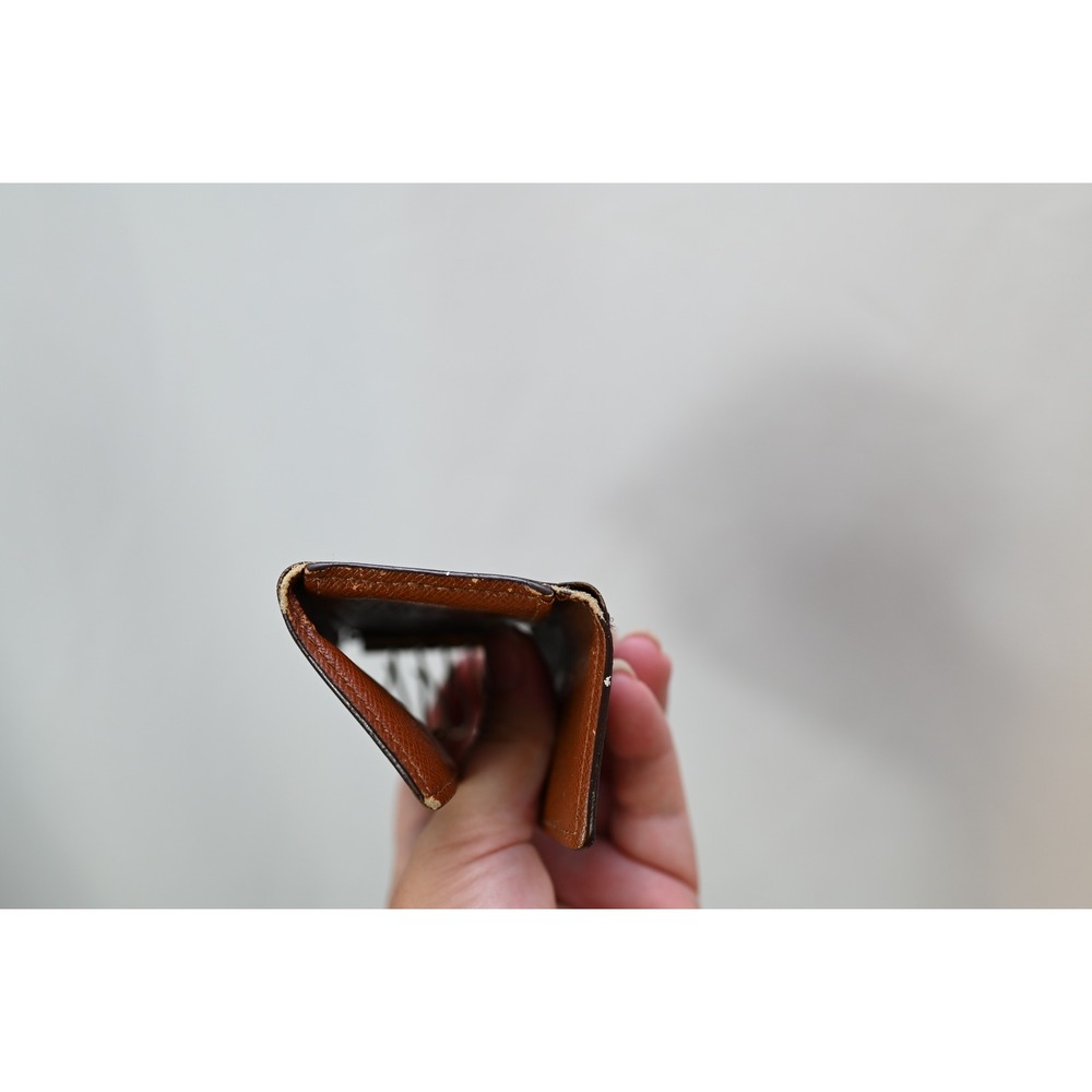 Louis Vuitton Monogram 4 Key Holder Brown Leather Vintage Made in France - Picture 6 of 6